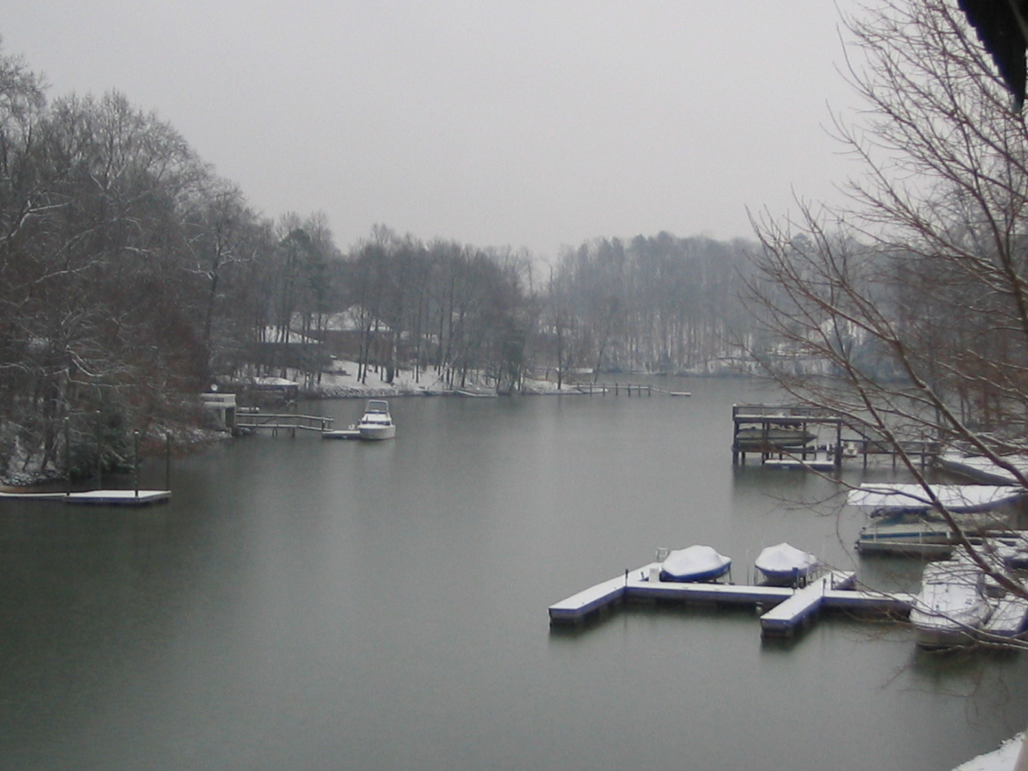 winter view of Browns cove